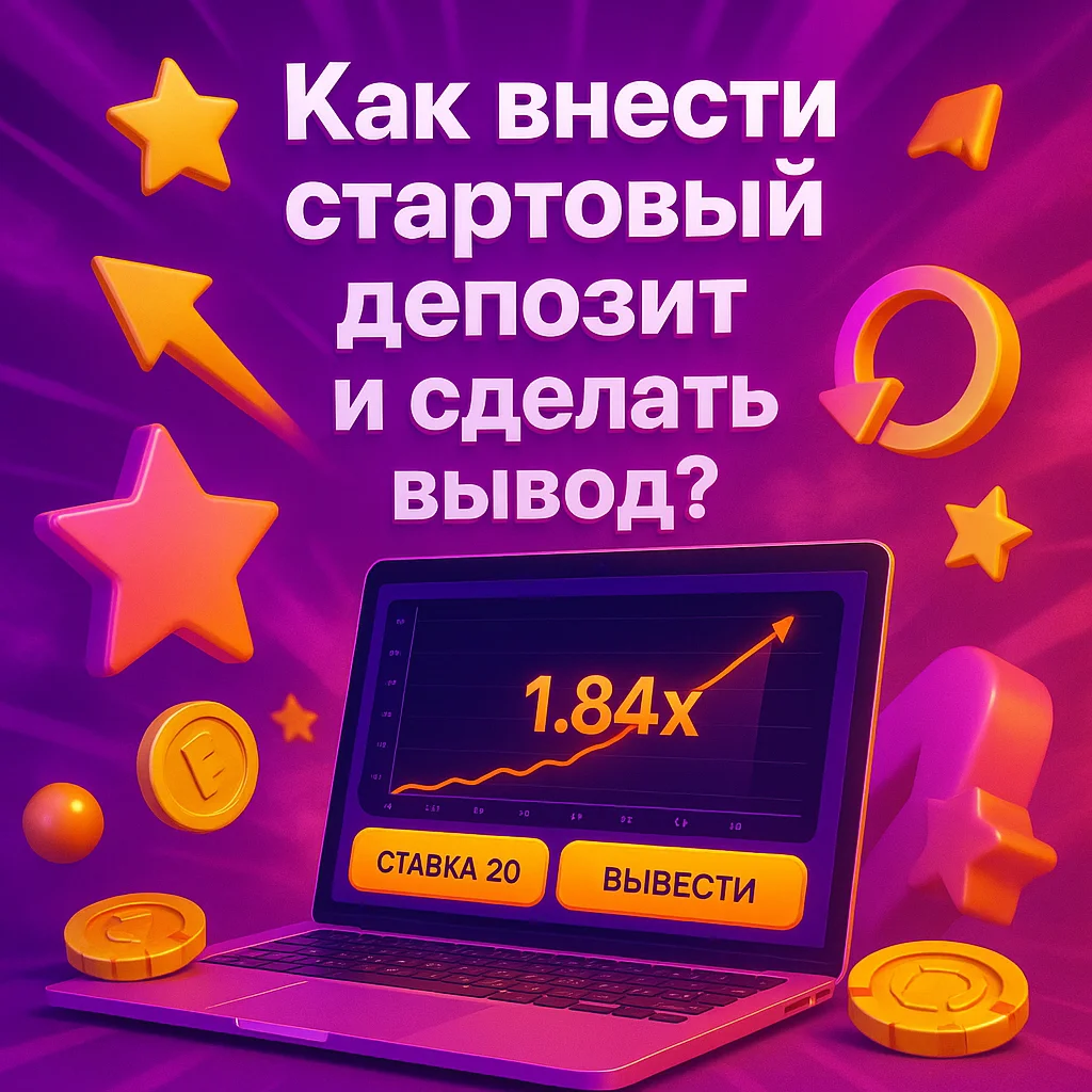 Как внести стартовый депозит и сделать вывод?